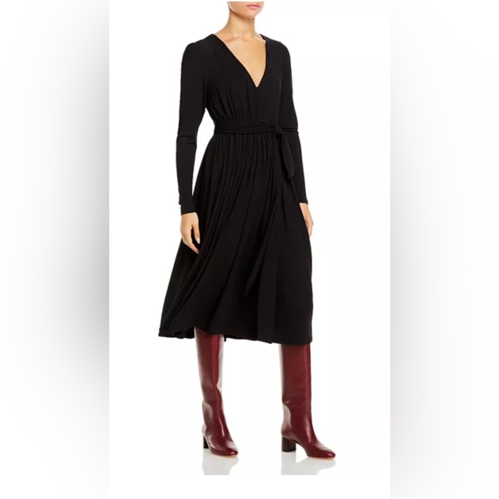 Rebecca Taylor Black Knit Midi Sz XL NWOT
